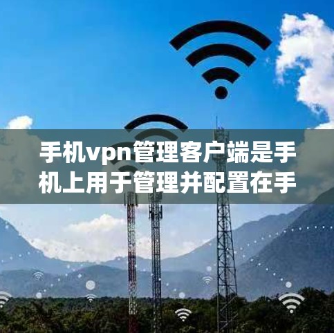 手机vpn管理客户端是手机上用于管理并配置在手机上使用的VPN服务的工具。它通过设置端口、加密方式、安全协议等，帮助用户安全地访问目标服务器和设备。以下是一步步的指南，帮助您使用手机vpn管理客户端