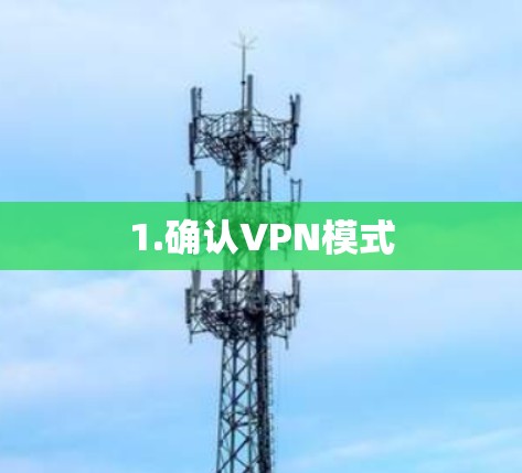 1.确认VPN模式